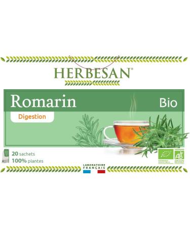 Herbesan Infusion Rosemary Digestion Organic 20 Sachets - Buy Online on GoSupps.com