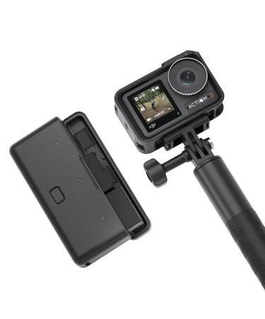 DJI Osmo Action 3 Adventure Combo, Waterproof Action Camera with 4K HDR, 10-Bit Color Depth, HorizonSteady, Cold Resistant & Long-Lasting, Extension Rod, Vlogging Camera for YouTube Adventure Combo Single