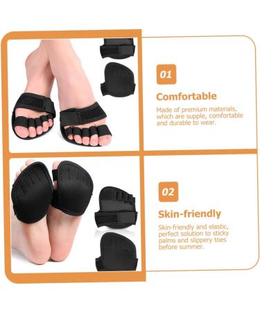 NOLITOY 4 Pairs Dance Yoga Mat Beach Cooler Adjustable Forefoot Cushions - Anti-Slip Toe Cap Covers & Straps for Women - Buy Online on GoSupps.com
