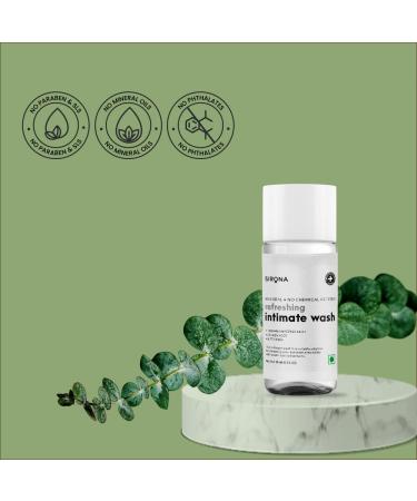 Sirona Natural Intimate Wash - 15ml | For Men and Women | Olive Oil, Tea Tree Oil, Jojoba Oil | Prevents Odour, Itching & Irritation - Buy Online on GoSupps.com