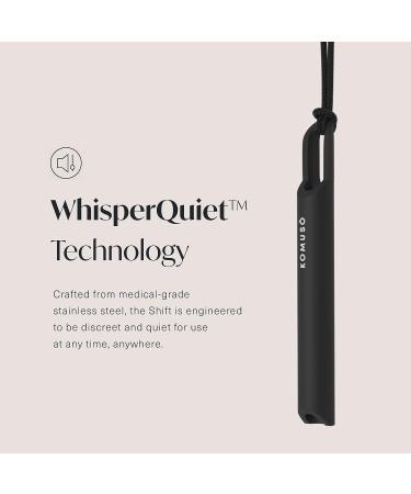Komuso Active Shift Breathing Tool - Durable Necklace for Active Lifestyles - Calming Pendant for Meditation, Anxiety, and Stress Relief - Expert-Designed - Bright White - Buy Online on GoSupps.com