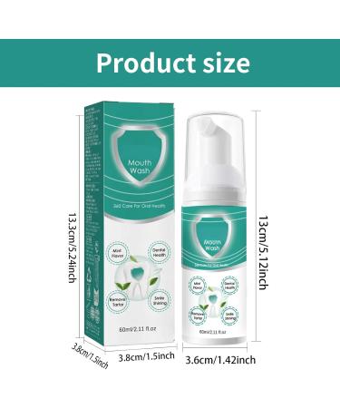 Teeth Mouth Wash Mousse de nettoyage des dents Soin buccal doux et haleine fra che Prot ge les gencives et combat les bact ries Id al pour les d placements et la maison - Buy Online on GoSupps.com