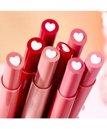 8 Colors Jelly Lipstick Heart Shape Tinted Jelly Lip Gloss Long Lasting Moisturizing Mirror Effect Lip Balm Long Lasting Moisturizing Jelly Texture (#8) - Buy Online on GoSupps.com