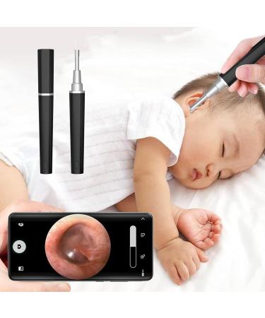 Intelligent WiFi Otoscope Ear Cleaner - 5MP HD Ear Wax Removal for All Ages | Earsworm Remover with LED - Black - Buy Online on GoSupps.com