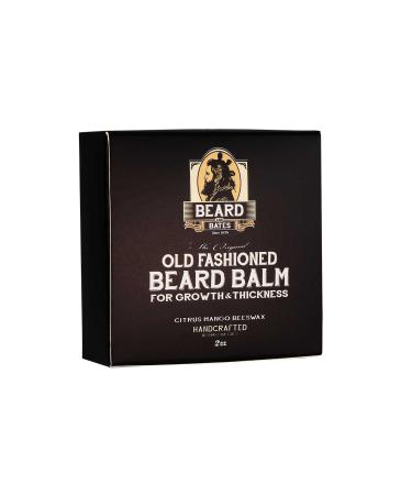 Beard and Bates | Original Old Fashioned Beard Balm for Growth & Thickness | Natural Grooming Conditioner with Beeswax & Premium Oils - Buy Online on GoSupps.com