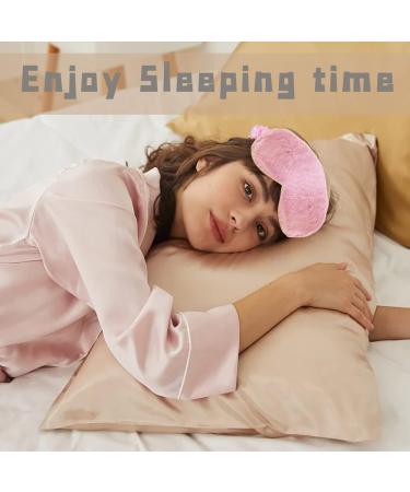 Plush Eye Mask Set - Soft Sleeping Blindfold for Girls, Women, Kids - 5 Pieces Fluffy Eye Covers - Perfect for Birthday Party Favors - Buy Online on GoSupps.com