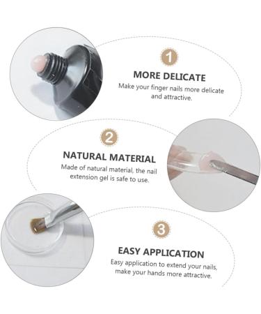 Housoutil 1set Set Nail Extension Glue Set Manicure Extended Glue Nail Art Brush Nail Art Extension Kit Nail Enhancement Trial Kit Nail Gel Nail Extension Kit Nail Polish Plastic Lengthen - Buy Online on GoSupps.com