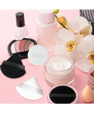Velour Powder Puff Set for Contouring - 3pc Triangle & Round Makeup Puffs - Buy Online on GoSupps.com