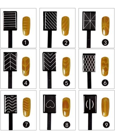 12 Pcs NiceMeet Magnet Pen Nail Art Tools for 3D Cat Eye Effect Powder - Manicure UV Gel Polish DIY Accessories - Buy Online on GoSupps.com