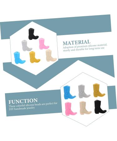 Baby Teether Toys - Healeved 12 Pcs DIY Silicone Beads Garland for Chewing & Teething - Boot Shape Beads in Assorted Colors - Craft Making Beads - Buy Online on GoSupps.com