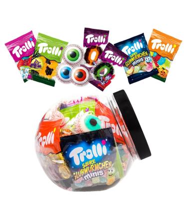 Vandeca Trolli Halloween Candy - Hand-Drop Bags - Sour Candy - Sweet Candy - Halloween Candy - Sprinkle - Halloween Party - 360g