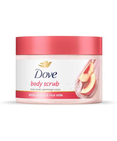 Dove Body Scrub for Silky Smooth Skin White Peach & Crushed Rice Exfoliating Body Scrub that Restores Skin's Natural Nutrients 298 g Peach 298 g (Pack of 1) - Buy Online on GoSupps.com