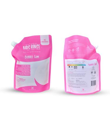 Elementa Silver Nano Silver Xylitol Mouth Wash Refill Pack | Mouth Rinse Oral Care 40 oz | Dentist Formulated Fluoride Free (Bubble Gum)