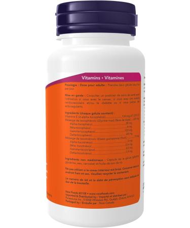 Now Gamma E Complex (Tocopherols/Tocotrienols) 60gel - Buy Online on GoSupps.com