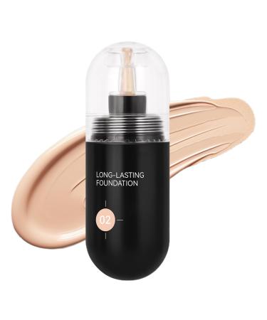 Makeup Foundation - Matte Liquid Foundation 30ml - Long-Lasting Concealer and Hydrating Makeup Base for Women with All Skin Types for Dance and Sports