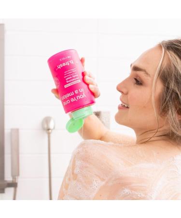 Buy b.fresh Exfoliating Body Wash - You re One In A Melon Shower Gel for Men & Women | Revitalizing 16 Fl Oz with Fruit Enzymes | International Shipping - Buy Online on GoSupps.com