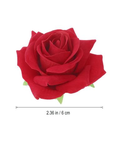Artificial Large Red Rose Hairpin Clip for Women - Party Hair Accessories - Buy Online on GoSupps.com