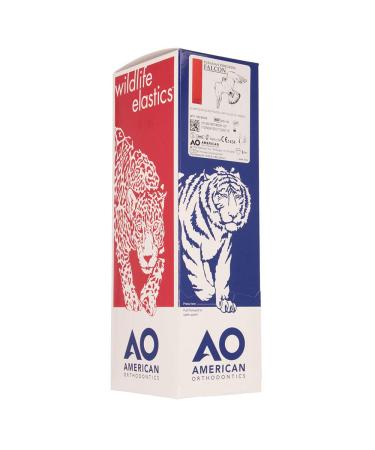 American Orthodontics Falcon Wildlife Elastics | 1/4 Size 2.5 O | 100 Packs Per Box, 10,000 Elastics | Made in USA | Top Quality Latex Tubing - Buy Online on GoSupps.com