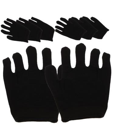 FRCOLOR 12 Pairs Protective Gardening for Dry Hands for Gardening Cosmetic Black Industrial Black Work