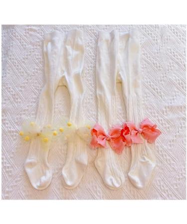 FEIFEI'S BOW Lace Tutu Flower Bows Elsa Party Costume Tights - Pink Pearl Bow for Toddlers 2-4 Years - Buy Online on GoSupps.com