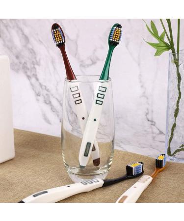Zumaha 4-Pack Medium-Hard Bristle Toothbrushes - Ergonomic Design Travel-Friendly Ideal for Men & Women - Buy Online on GoSupps.com