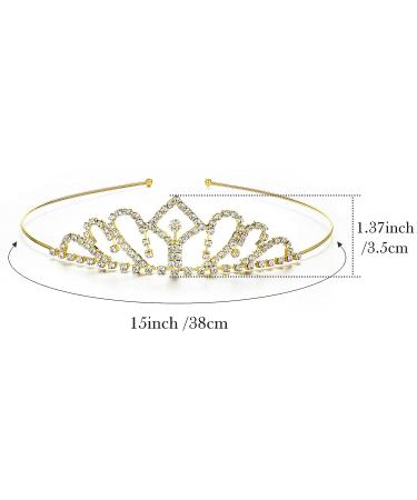 Hicarer 6-Piece Girls Rhinestone Crown Tiara Set for Wedding, Birthday, and Party - Colorful Crystal Princess Headband for Little Girls - Buy Online on GoSupps.com