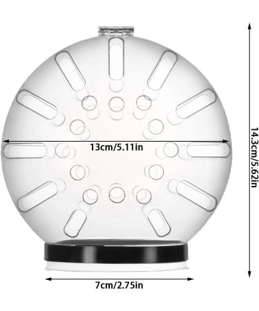 Transparent Cat Muzzle & Astronaut Helmet - Adjustable Anti-Bite Protection with 46 Breathable Holes for Cat Care - Buy Online on GoSupps.com