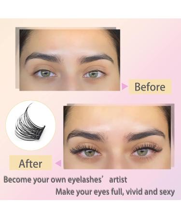 Losha 72 Pcs Cluster Lashes Extension 8-16mm D Curl | DIY Eyelash Extensions | Wispy False Eyelashes | B10-8-16mm Mix - Buy Online on GoSupps.com