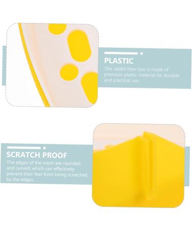 BELLIFFY Box Pet Potty Urinal Guinea Pig Bedding Rabbit Pet Pan Toilet Pet Litter Tray Bunny Toilet Abs White 24.5X18.5cm White - Buy Online on GoSupps.com