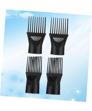FRCOLOR Hair Dryer Diffuser Set - 4pcs Universal Comb Attachments for Blow Dryer - Afro Comb & Nozzles - Perfect Hair Straightener Replacement - Black - Buy Online on GoSupps.com
