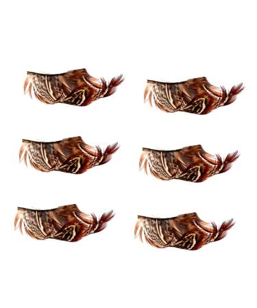 minkissy 3 Pairs Party Eyelashes Masquerade Eyelashes Extension Eyelashes Yellow Costume False Eyelashes 6x4x0.5cm Yellow