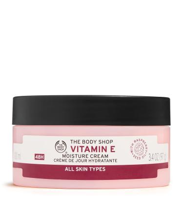The Body Shop Vitamin E Moisture Cream   Fast Absorbing   Hydrates  Moisturizes and Protects   For All Skin Types   3.4 oz - Buy Online on GoSupps.com