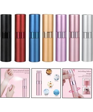 Getdoublerich Five Color Options 8ML Perfume Bottle Including Black Silver Pink Blue and Gold (Black and Black) - Buy Online on GoSupps.com