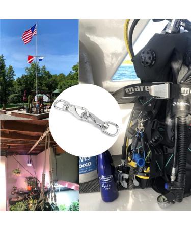 MIKMAYTOO Stainless Steel Swivel Eye Snap Hook  Snap Clips Scuba Diving Clips  Bird Feeders  Lag Clips  Flag Pole Rope  Dog Leash Hook  Keychains  Anchor Chain M4-2PCS - Buy Online on GoSupps.com