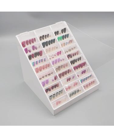 Beaupretty 1pc Nail Art Display Box Nail Decoration Display Nail Chart Book Nail Polish Sample Display Nail Varnish Colour Chart Nail Tip Organizer Nails Gel Manicure Acrylic Atlas White - Buy Online on GoSupps.com