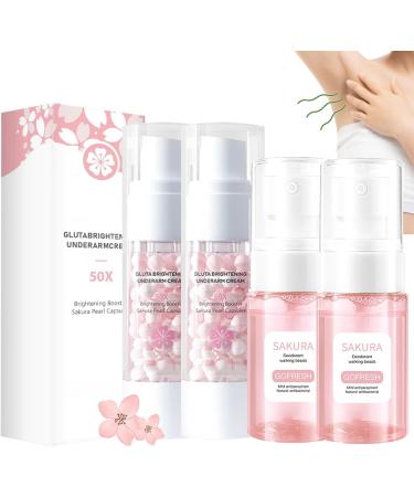 akura Gluta Brightening Booster Cream Sakura Gluta Brightening Underarm Cream Brightening Booster Sakura Pearl Capsules Sakura Gluta 50x Pearl Capsules Underarm Cream Armpit Skin Care (F) - Buy Online on GoSupps.com