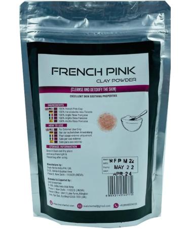 SVATV Herbal French Pink Clay Powder - Hydrating Face Mask for Men & Women - 227g - Buy Online on GoSupps.com