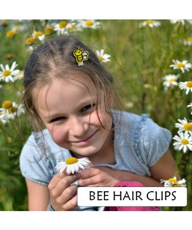 Bee Alligator Hair Clips - 20 Pcs Honeybee Hair Accessories for Girls, Children, Teens - Buy Online on GoSupps.com