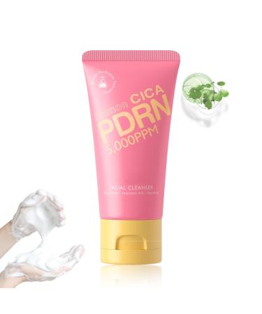 PDRN Facial Cleanser Hydrating Face Wash with Hyaluronic Acid & Soft Creamy Foam Gently Cleanses Pores Removes Oil & Impurities Without Dryness or Tightness | For a Balanced Nourished Feel /2PCS