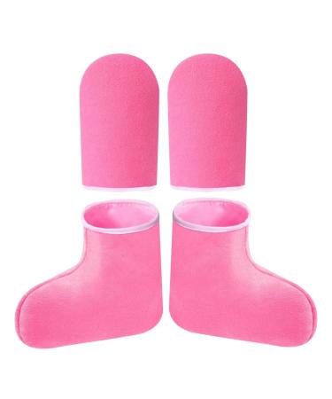 SAFIGLE Moufles de Bain de Paraffine pour Mains et Pieds Taille Unique Maintien Chaleur Soin Nourrissant Confort Spa P dicure Professionnel et Maison