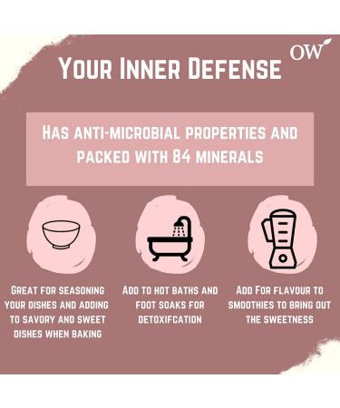 Organic Wonders Pink Himalayan Salt (Fine) 1kg - Premium Unrefined, 100% Natural, Gluten Free, Vegan & Vegetarian - Buy Online on GoSupps.com