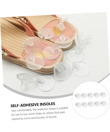 FOMIYES 5 Pairs Clip Pad Shoe Inserts - Washable Gel Insoles for Women Reusable Transparent Cushions Ideal for Slippers & Boots - Comfortable Foot Pads 3.5x3.5x1.8CM - Buy Online on GoSupps.com