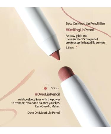 Heart Percent Dote On Mood Lip Pencil #03 Oat Beige - Slim Retractable Lip Liner & Lipstick with Built-In Sharpener for Perfectly Defined Lips - International Shipping Available - Buy Online on GoSupps.com