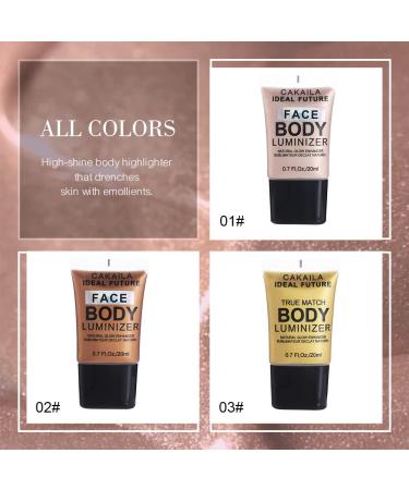 Kilshye Liquid Highlight Luminizer Cream | Body & Face Glow Illuminator Makeup for Women | Pink & Rose Gold | 1 Pack - Buy Online on GoSupps.com