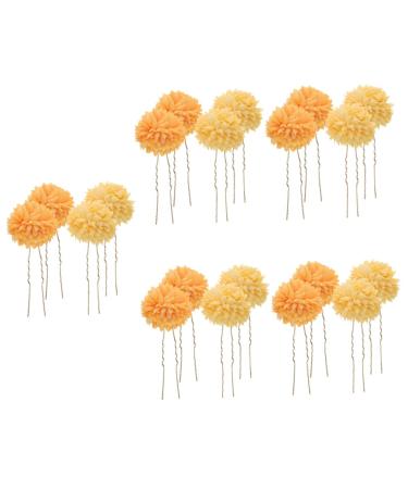 minkissy 10 Pairs Hairpin Floral Hair Flower Pin up Brooch Hair Decorations for Women Mini Flower Hair Clips Womens Hair Accessories Hair Bun Clip Hair Pin China Wedding Bridesmaid Plastic
