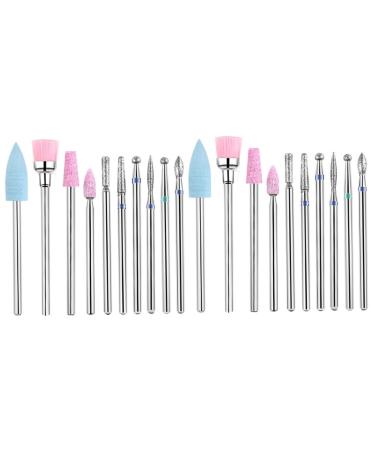 POPETPOP 2 Sets 10pcs Manicure Drill Bits Nail Manicure Pedicure Tools Nail Grinding Head Nail Drill Bit Nail Drill Tool Polishing Manicure Drill Nail Painting Kit Stick Clean Mx2pcs As Shownx2pcs