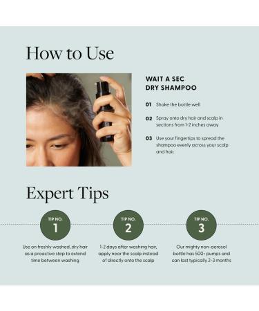 Arey Wait A Sec™ Dry Shampoo | Non-Aerosol Tinted Powder | Absorbs Oil Adds Volume & Reduces Aging | Vegan & Cruelty-Free (0.53 oz - Buy Online on GoSupps.com