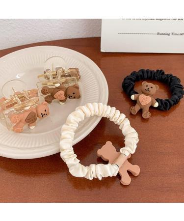 Non-Slip Cute Bear Hair Claw Hair Tie Small Catch Barrette No Slip Strong Hold Hair Jaw Clip Hair Accessories Barrettes Hair - Buy Online on GoSupps.com