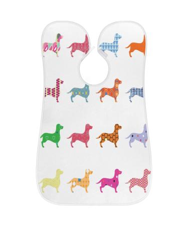 Colorful Dog Beard Bib Apron - Non-Stick Waterproof Grooming Cape for Men | Hair Catcher & Shaving Accessory with 2 Suction Cups | Perfect Gift for Men - Buy Online on GoSupps.com