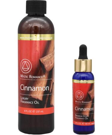The Home of Fragrances - Set of 2 Bottles of Fragrance Oils - 2oz & 8oz (Cinnamon)